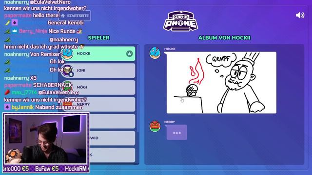 Moggy, Hockii und Jonny malen Comics in Gartic Phone! смотреть онлайн
