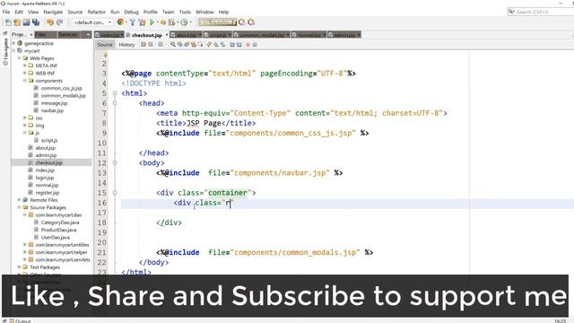 #28- Creating and working on checkout page | Ecommerce Tutorial using servlet and jsp смотреть онлайн