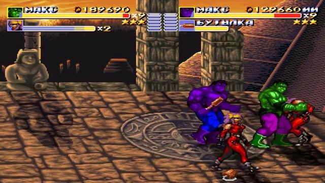 Streets of Rage Remake v5.1 - Mod - Night Slashers (Hulk and Thanos gameplay) смотреть онлайн