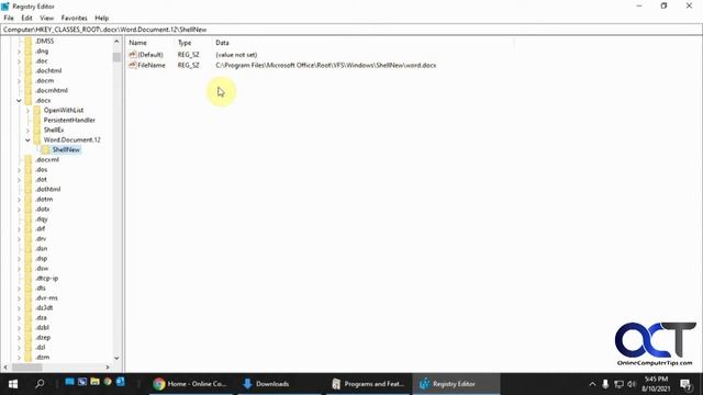 Fix for the Missing Right Click New Microsoft Word Document Choice смотреть онлайн