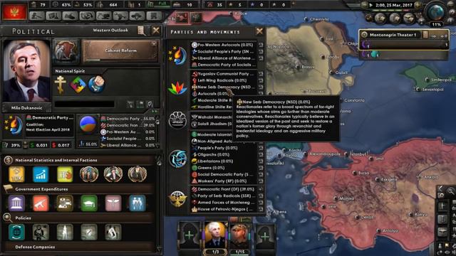 [1] Hearts of Iron IV - Millennium Dawn: 2000 - Montenegro - Nationalist propaganda смотреть онлайн
