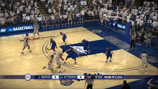 NCAA Basketball 10 - Duke vs. North Carolina Gameplay (HD) смотреть онлайн