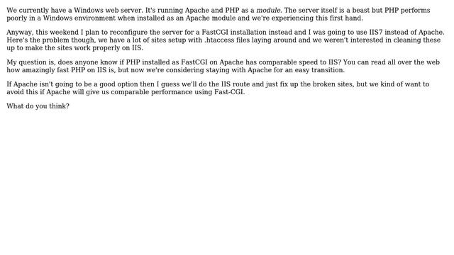 DevOps & SysAdmins: PHP on Windows as Fast-CGI (IIS vs Apache)? (2 Solutions!!) смотреть онлайн
