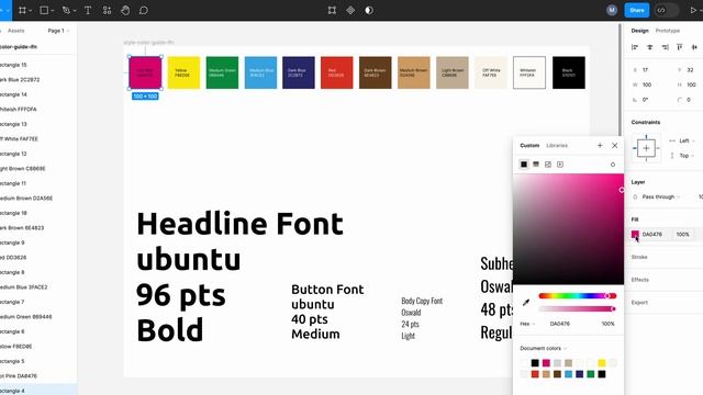 Adding a Color Style in Figma смотреть онлайн