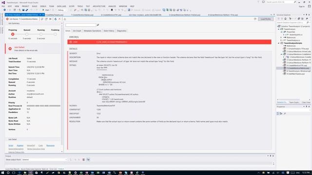 Introducing U-SQL; Part 2 of 3: Scaling U-SQL and doing SQL in U-SQL смотреть онлайн