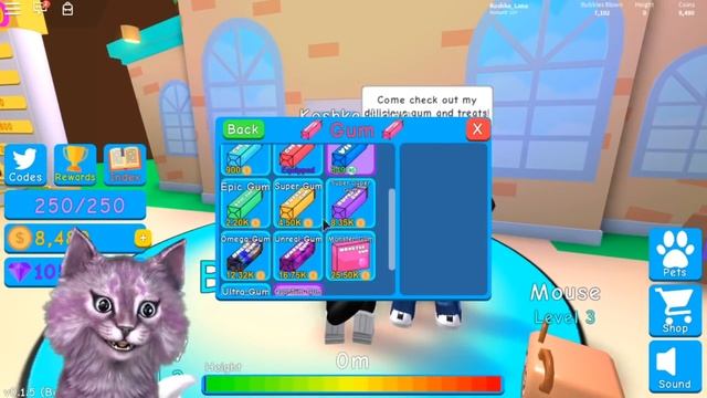 НАДУЛА САМУЮ БОЛЬШУЮ ЖВАЧКУ! КРУТЫЕ ПИТОМЦЫ В СИМУЛЯТОРЕ ЖВАЧКИ Bubble Gum Simulator roblox смотреть онлайн