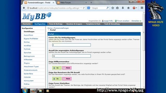 MyBB Portal aktivieren смотреть онлайн
