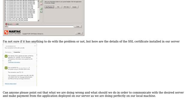 The client and server cannot communicate, because they do not possess a common algorithm on... смотреть онлайн
