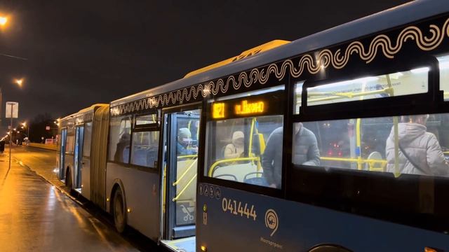 Автобус ЛиАЗ-6213.65 следует по маршруту 821 ”м. Выхино - 9-й ”А” мкр. Кожухова” смотреть онлайн