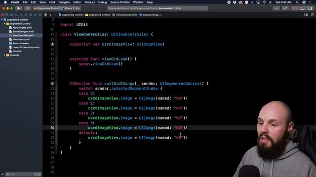 UISegmentedControl - Storyboard & Programmatic - Swift смотреть онлайн