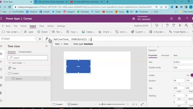 Lesson457-Power Automate Integration - Pass Collection as JSON to flow -Power Apps 1000 Videos смотреть онлайн