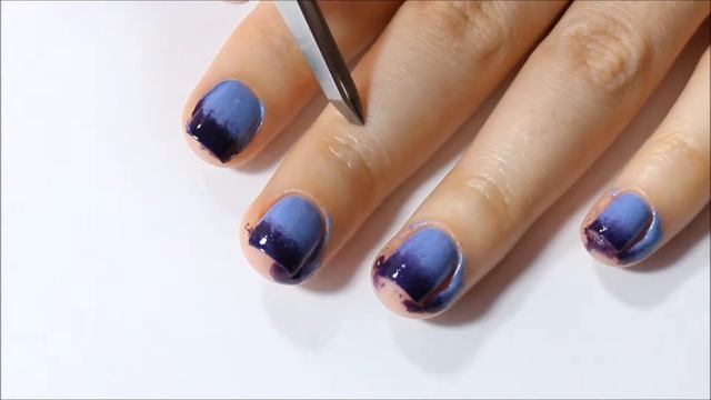 Градиентный омбре маникюр в фиолетовых тонах смотреть онлайн