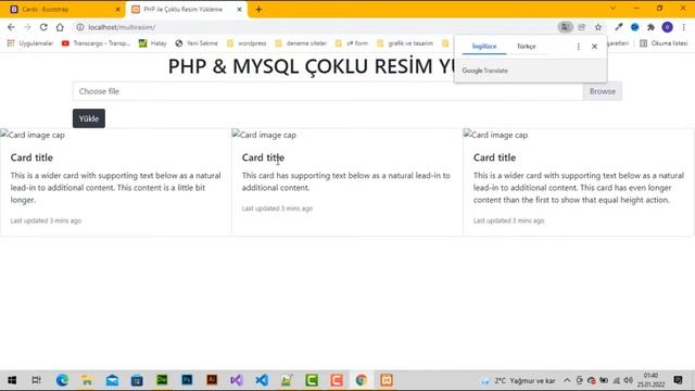 PHP & MYSQL İLE ÇOKLU RESİM YÜKLEME DERS 01 [2022] смотреть онлайн