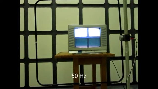 Influence of magnetic fields on a CRT monitor (1) смотреть онлайн
