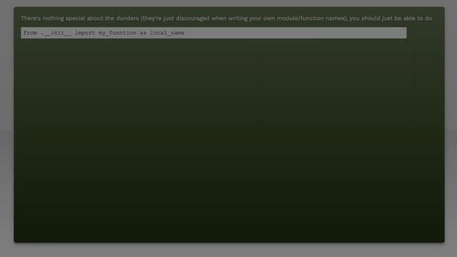 Relative import of package __init__.py смотреть онлайн