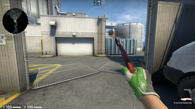 CS:GO - Gut Knife Marble Fade Fire and Ice Showcase смотреть онлайн