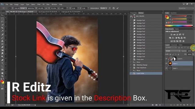 Photoshop CC Manipulation - Background mixing and effects tutorial | R Editz смотреть онлайн