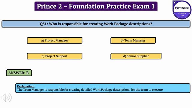 Prince 2 - Foundation: Practise Exam 2
