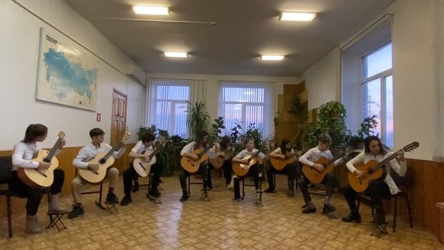 Ансамбль гитаристов Д Лерман Испанский танец смотреть онлайн