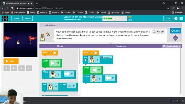 Basic Programming | Code.org | Course A | Lesson 12 смотреть онлайн