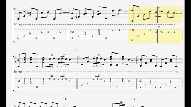 [Free Tab] Tears In Heaven - Eric Clapton - Fingerstyle Guitar смотреть онлайн