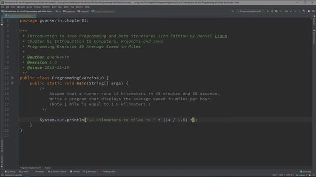 Intro to Java Chapter 01 Exercise 10 - Average Speed in Miles смотреть онлайн