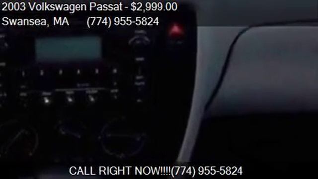 2003 Volkswagen Passat GL 4dr 1.8T Turbo Sedan for sale in S смотреть онлайн
