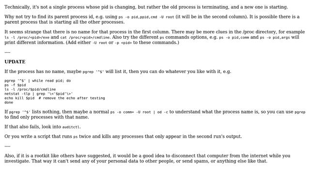 Why is there a root process whose pid is changing all the time? (2 Solutions!!) смотреть онлайн