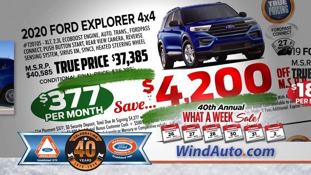 40th Annual What-A-Week Sale - EcoSport
