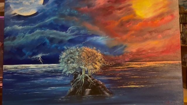 Lake Studios - 30x40” Oil painting on Canvas-Spiritual Battle- My Spirit Is Free still not finished смотреть онлайн