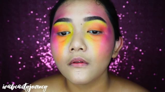NEON COLOR SPLASH TUTORIAL inspired by Color Creep | IVA ASIH смотреть онлайн