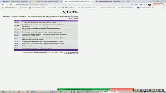 Что такое УДК и МРНТИ для научных трудов? смотреть онлайн