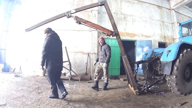 Кран балка на Т-150 . Получаем удобрение смотреть онлайн