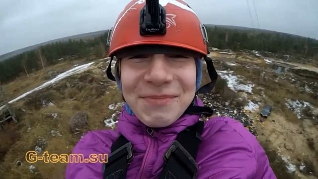 Прыжок на верёвке 60-метровой трубы. Rope Jumping. смотреть онлайн