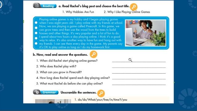 [TIẾNG ANH 7] [MỚI 2022] I Learn Smart World 7 - Workbook - Unit 1. Free Time - Lesson 1 смотреть онлайн