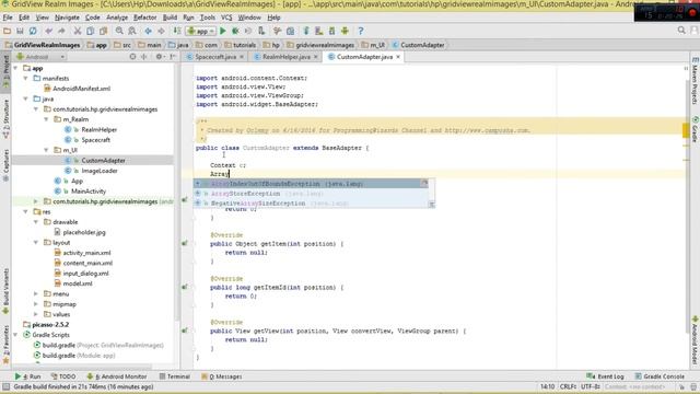 Android Realm Database Ep.08 : GridView - Write,Read Images and Text смотреть онлайн