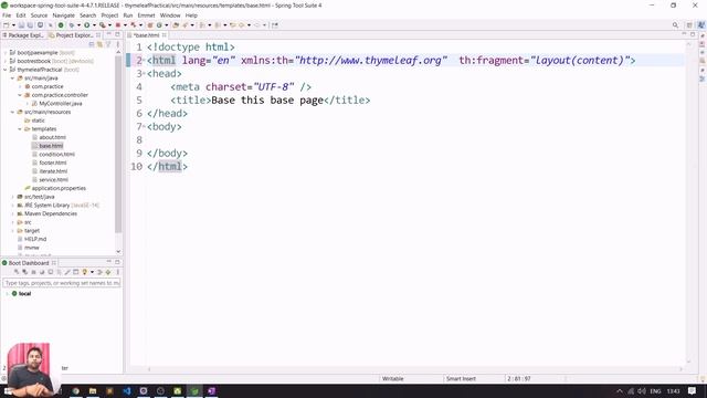 Inheriting Thymeleaf Templare | This thing used in project | Spring boot Tutorial [Hindi] смотреть онлайн