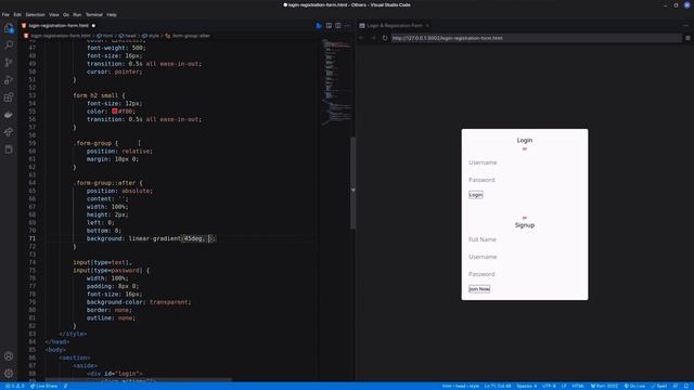 How to create Login and Signup Form using CSS Clip-Path & JavaScript | Geekboots смотреть онлайн