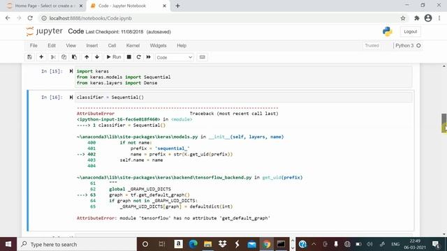 AttributeError: module 'tensorflow' has no attribute 'get_default_graph' смотреть онлайн