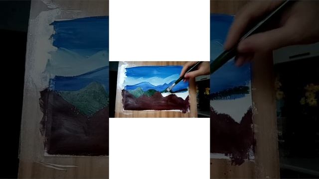 Правополушарное рисование. Горный пейзаж. смотреть онлайн