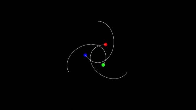 Three body problem simulation | Gravity simulator смотреть онлайн