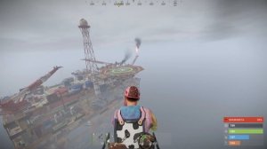 Как лутать большую нефтевышку rust/раст