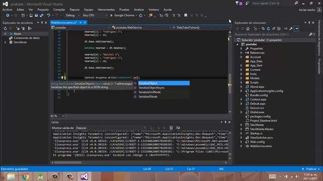Como convertir un DataTable a Json en C# смотреть онлайн
