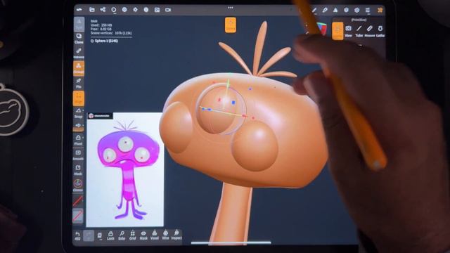 Nomad Sculpt Tutorial: 3 Eyed Alien | Part I смотреть онлайн