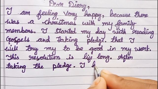Diary Entry || Powerlift Essay Writing || A Day With Family On Christmas Day Diary Entry смотреть онлайн