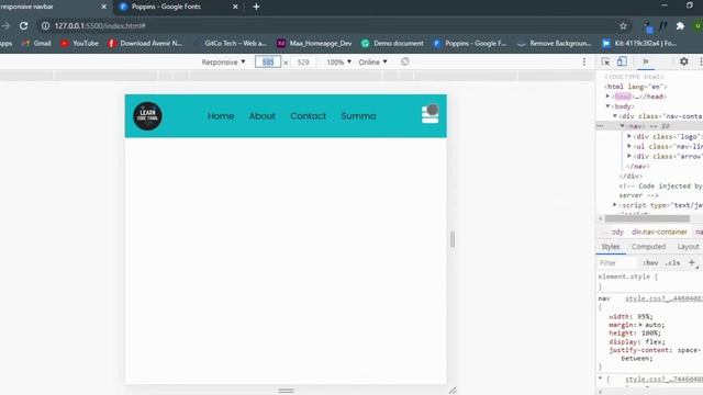 Responsive nav bar in tamil | html css javascript in tamil смотреть онлайн