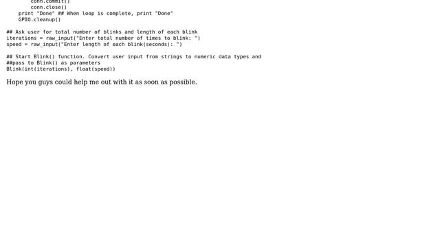 Raspberry Pi: Operational error when writing to database in Raspberry Pi's Python смотреть онлайн