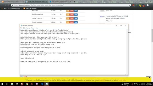 Tutorial Bagaimana Mengkoneksikan XAMPP ke Postgres SQL смотреть онлайн