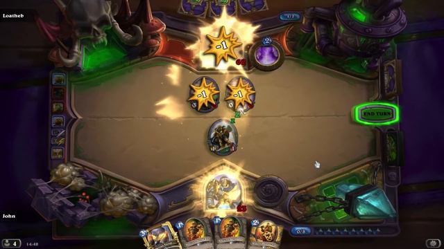 Hearthstone Naxx Paladin vs Loatheb #3 смотреть онлайн