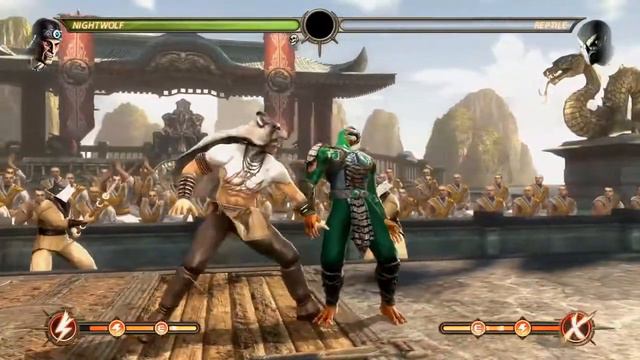 Играю в мортол комбат без голоса.Показываю героев